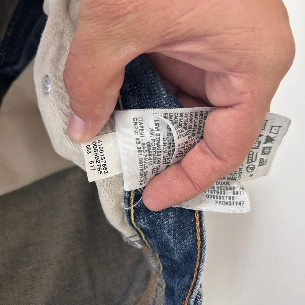 Levi's 559 Relaxed Straight Jeans Mens 38x34 Blue 100% Cotton Denim